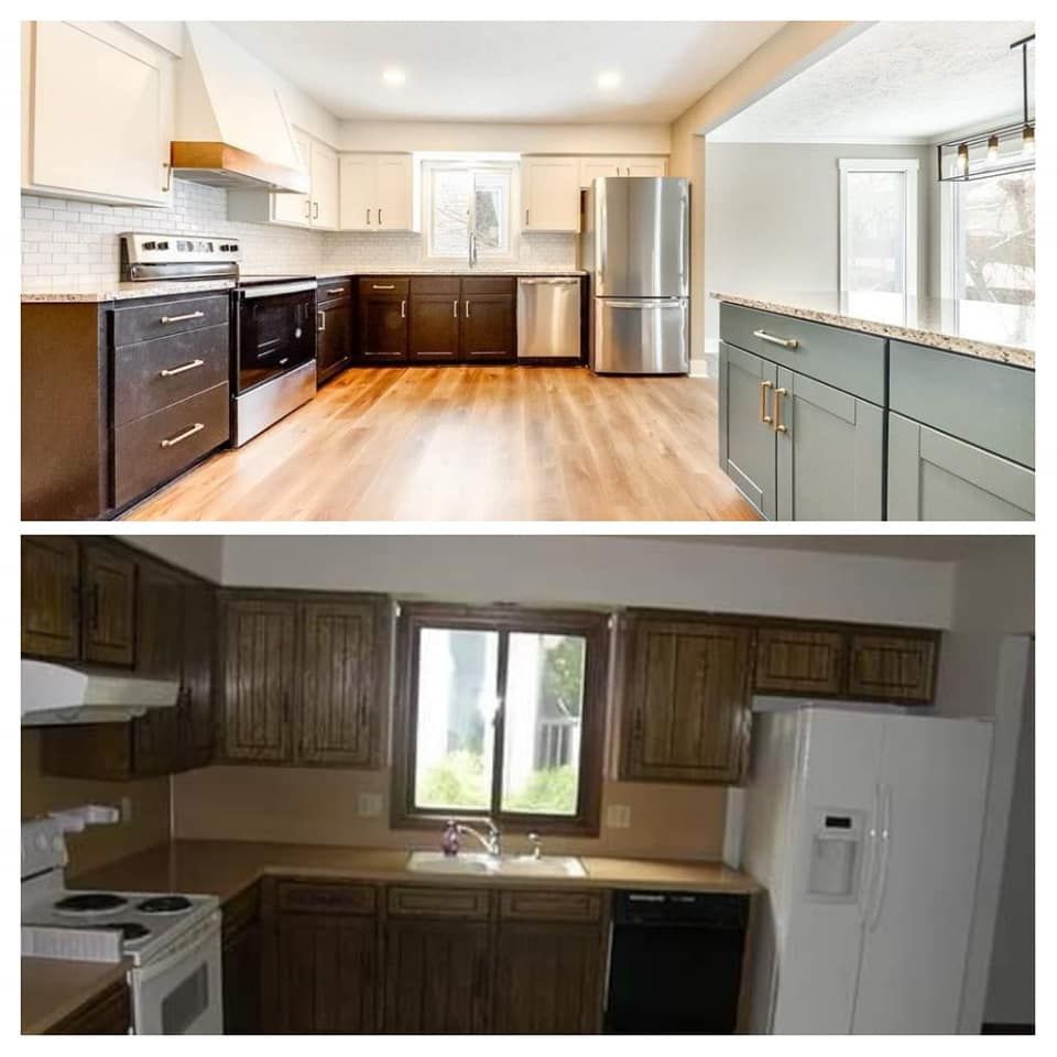 Kitchen and Cabinet Refinishing for Bittner Painting in Omaha, NE