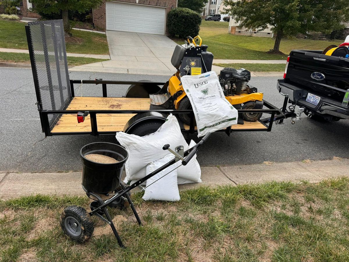 Lawn Aeration for CG’s Enterprises in Concord, NC
