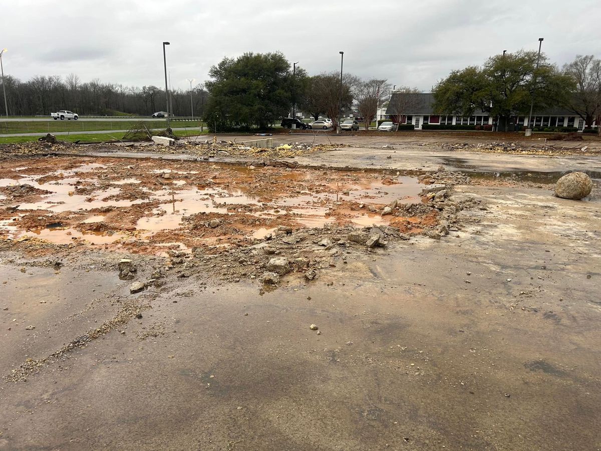 Concrete Demo for Daniel's Dumpsters & Land Improvements in Monroe, LA