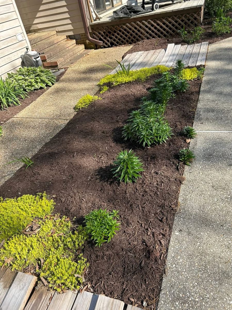 Mulch Installation for The Whole 9 Yards Landscape VA in Heathsville, VA