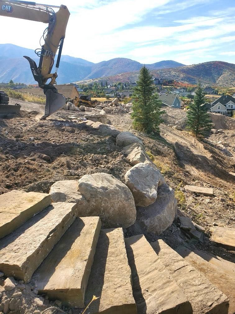 Site Preparation for Premier Rockwall & Excavating in Utah County, UT