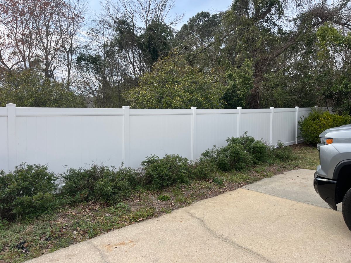 Fence Installation for JB Nealy Fence in Elgin, SC