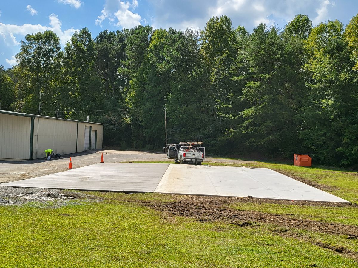 Commercial Concrete Work for Miilan Construction in Boonville, NC