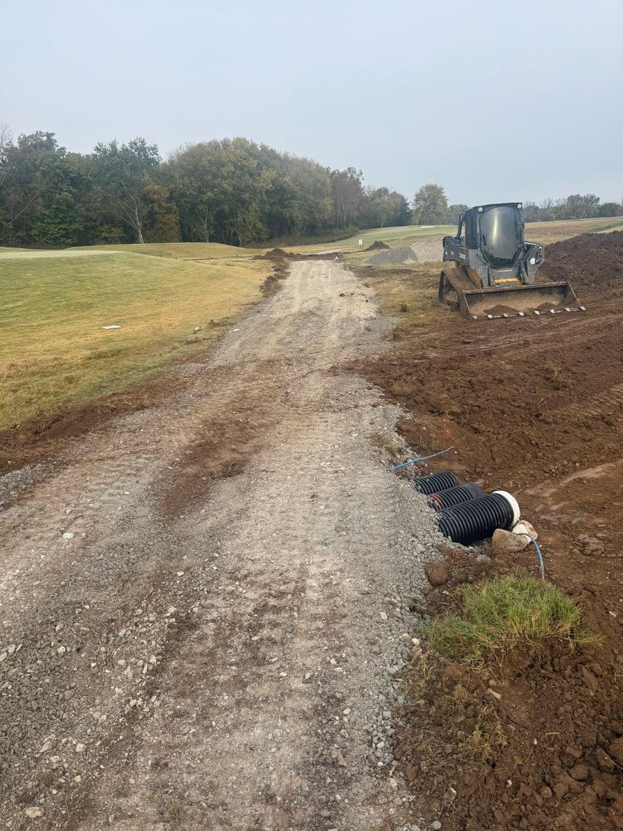 Dirt Work for Mangrum’s Concrete in Franklin, TN