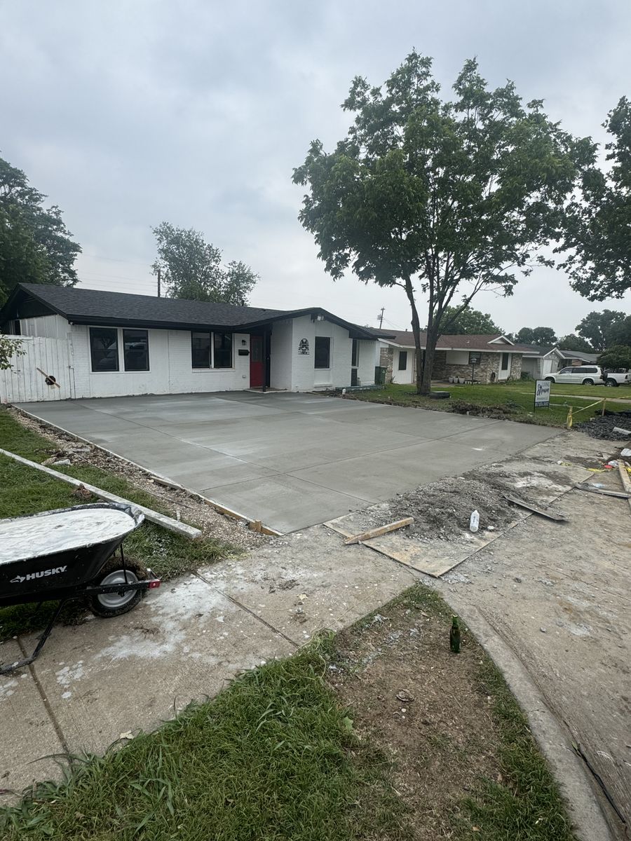 Stamped Concrete for Living Stream Renovations LLC in Dallas, TX