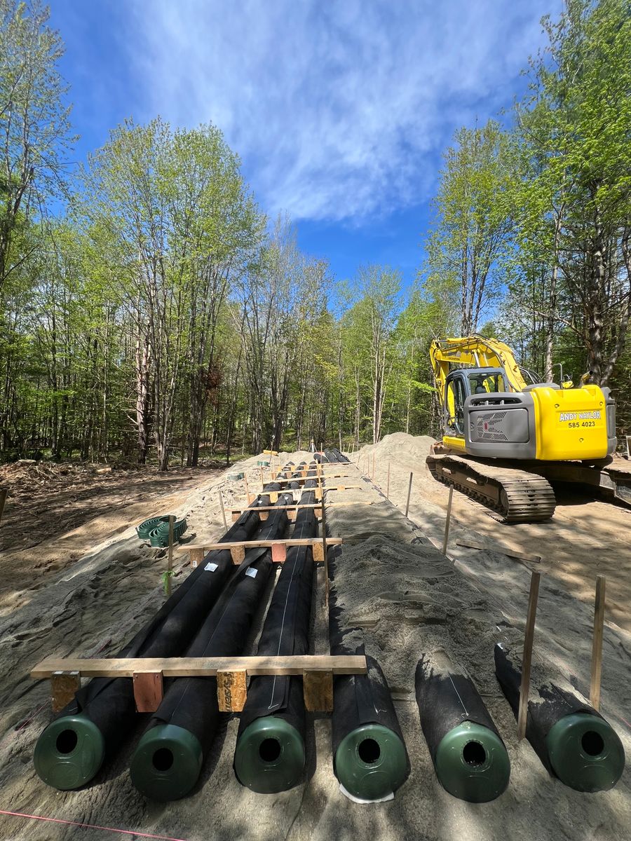Site Preparation for Andy Naylor Excavation in Johnson, VT
