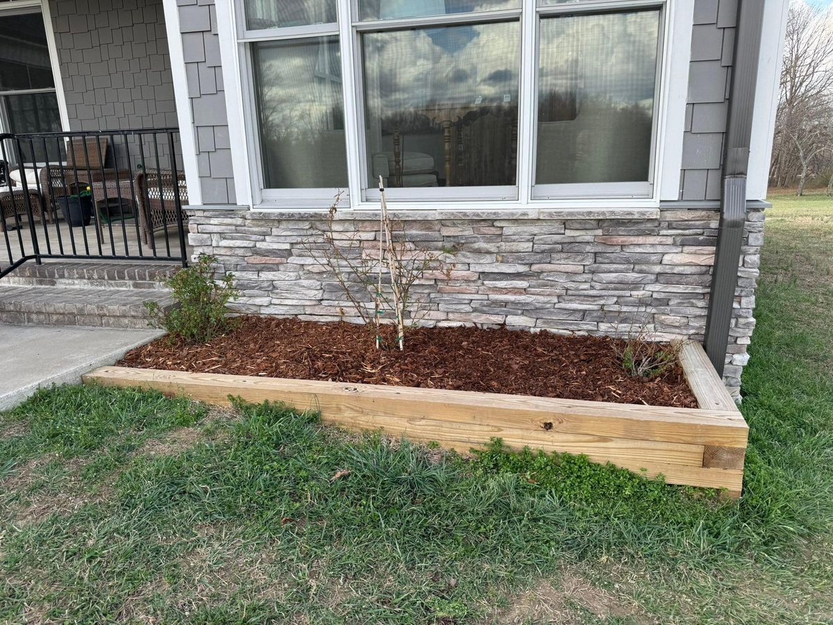 Mulch Bed Installation and Renovation for Foxlan Landscapes in Fairview, TN