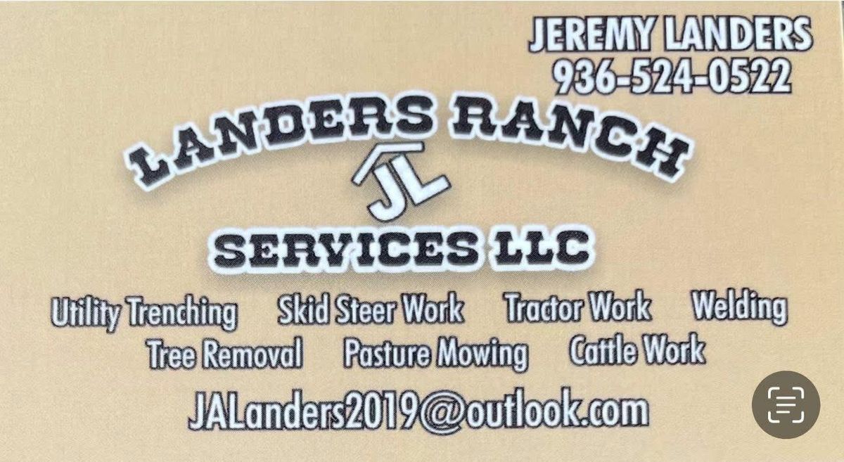 Skid Steer Work for Landers Ranch Services in Anderson, TX