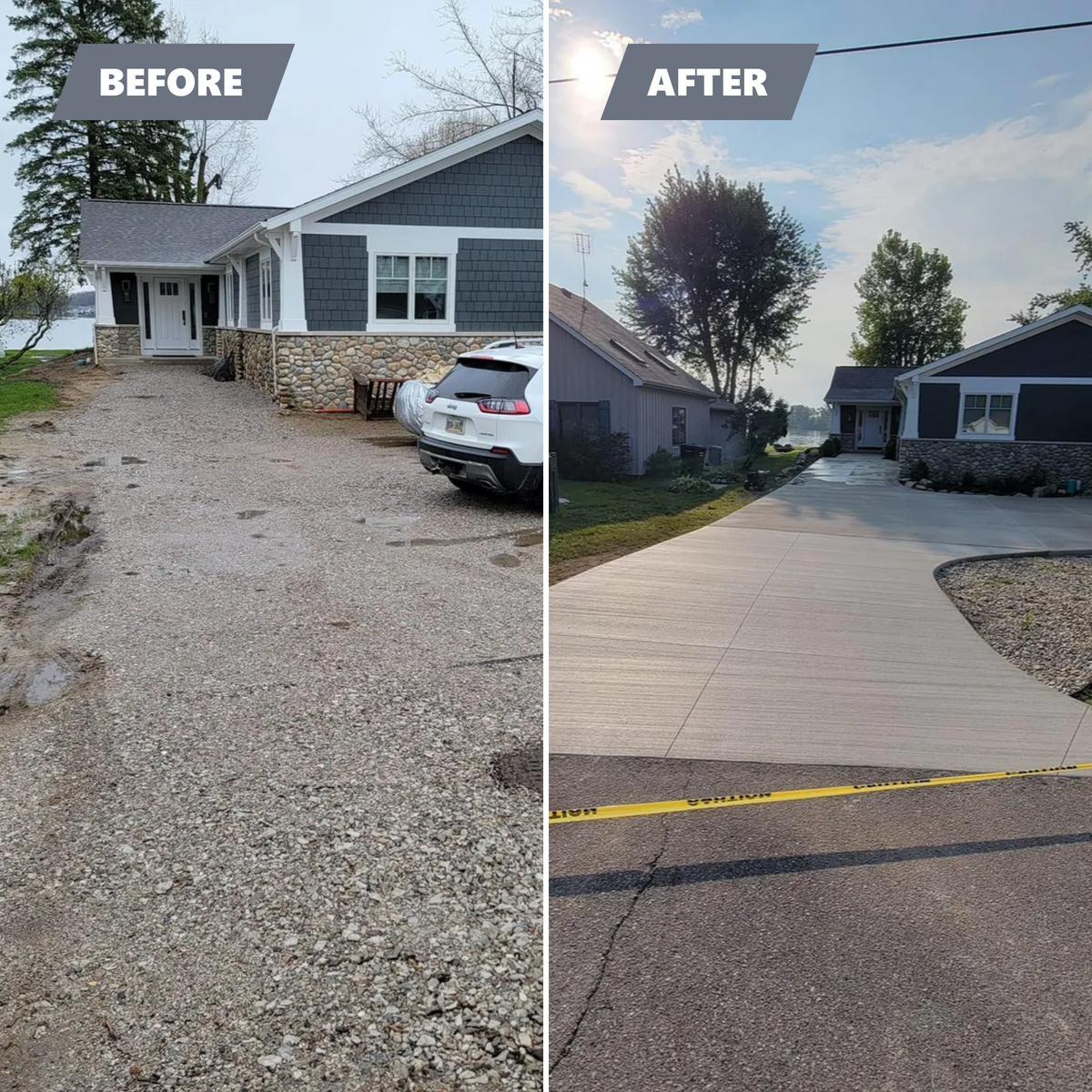 Concrete Driveways for JB WORX in Angola,, IN