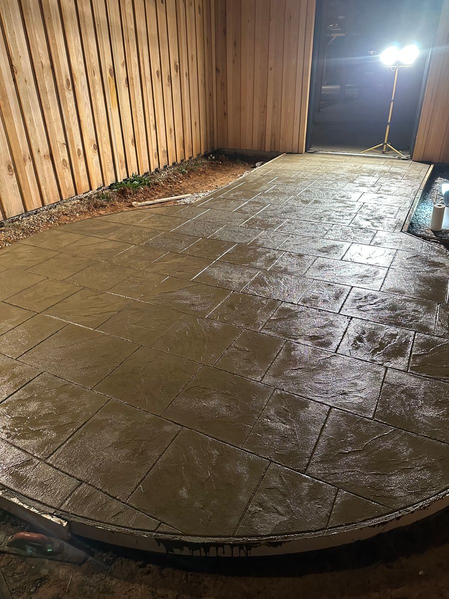 Stamped/Decorative Concrete for 360 Grading and Concrete in Bremen, GA