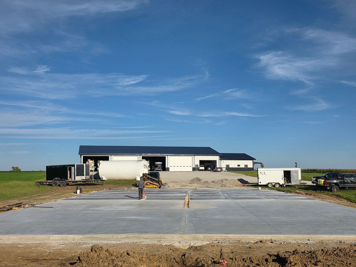 Concrete Slab Construction for New Age Concrete in Perry, IA