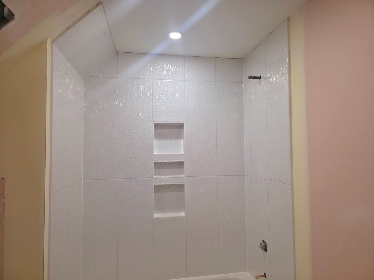 Bathroom Tiling Installation for Novo Tile Co. in Lillington, NC