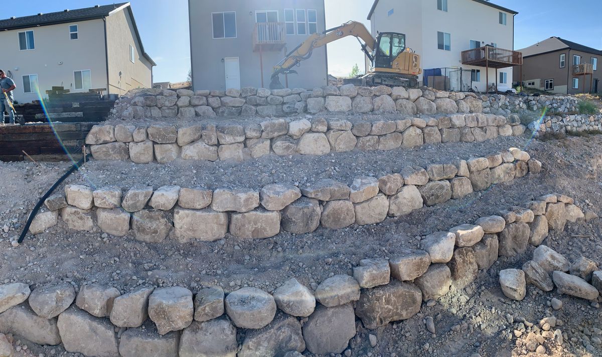 Site Preparation for Premier Rockwall & Excavating in Utah County, UT