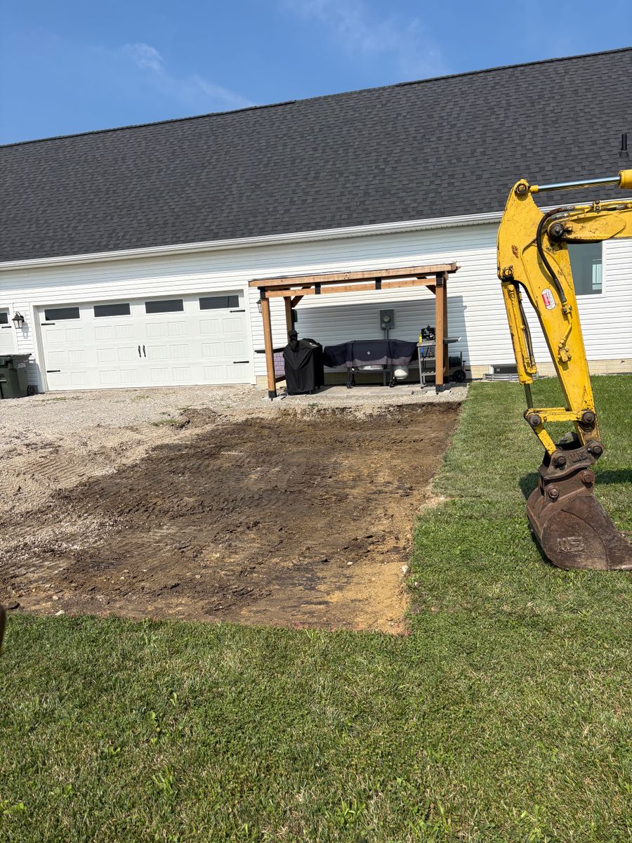 Excavation for E&J Land Services in Marysville, OH