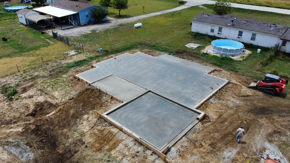 Concrete Slab Construction for New Gen Concrete in Keller, TX