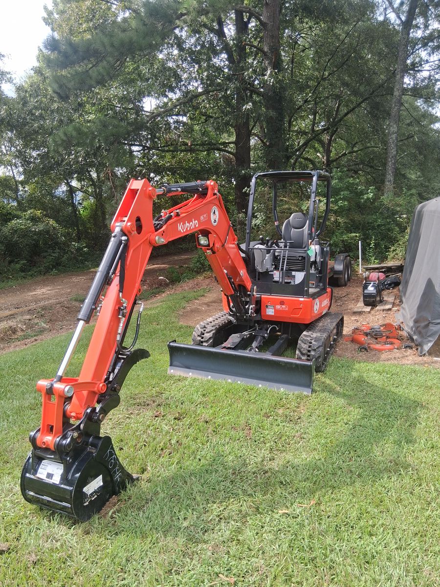 Trenching and Excavation for Big C Land Management in Anniston, AL