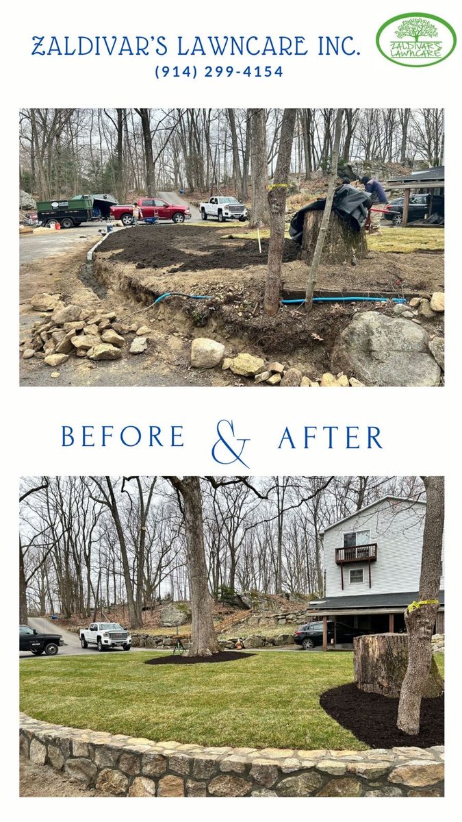 Retaining Wall Construction for Zaldivar’s Lawn Care INC  in Peekskill, NY