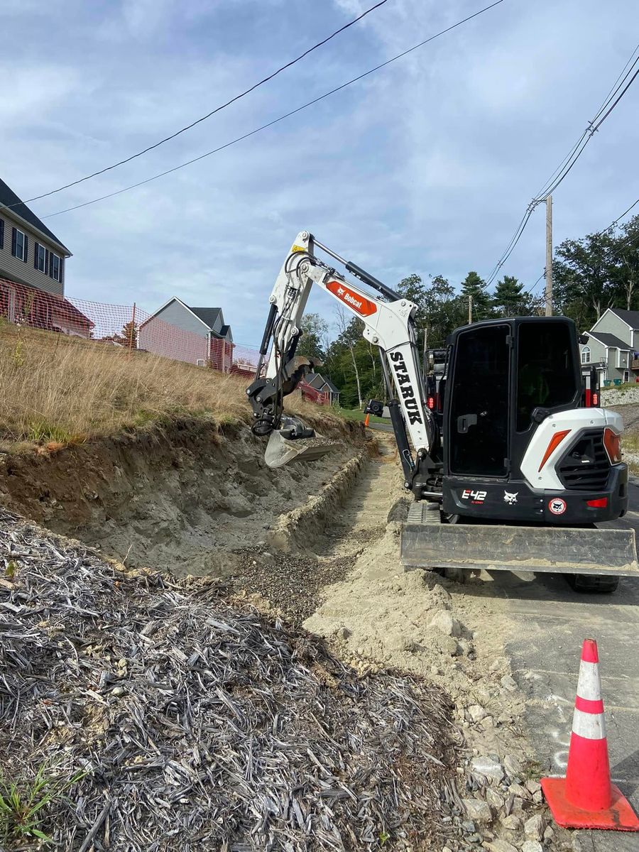 Site Preparation for Staruk Trucking & Excavation Inc. in Uxbridge, MA