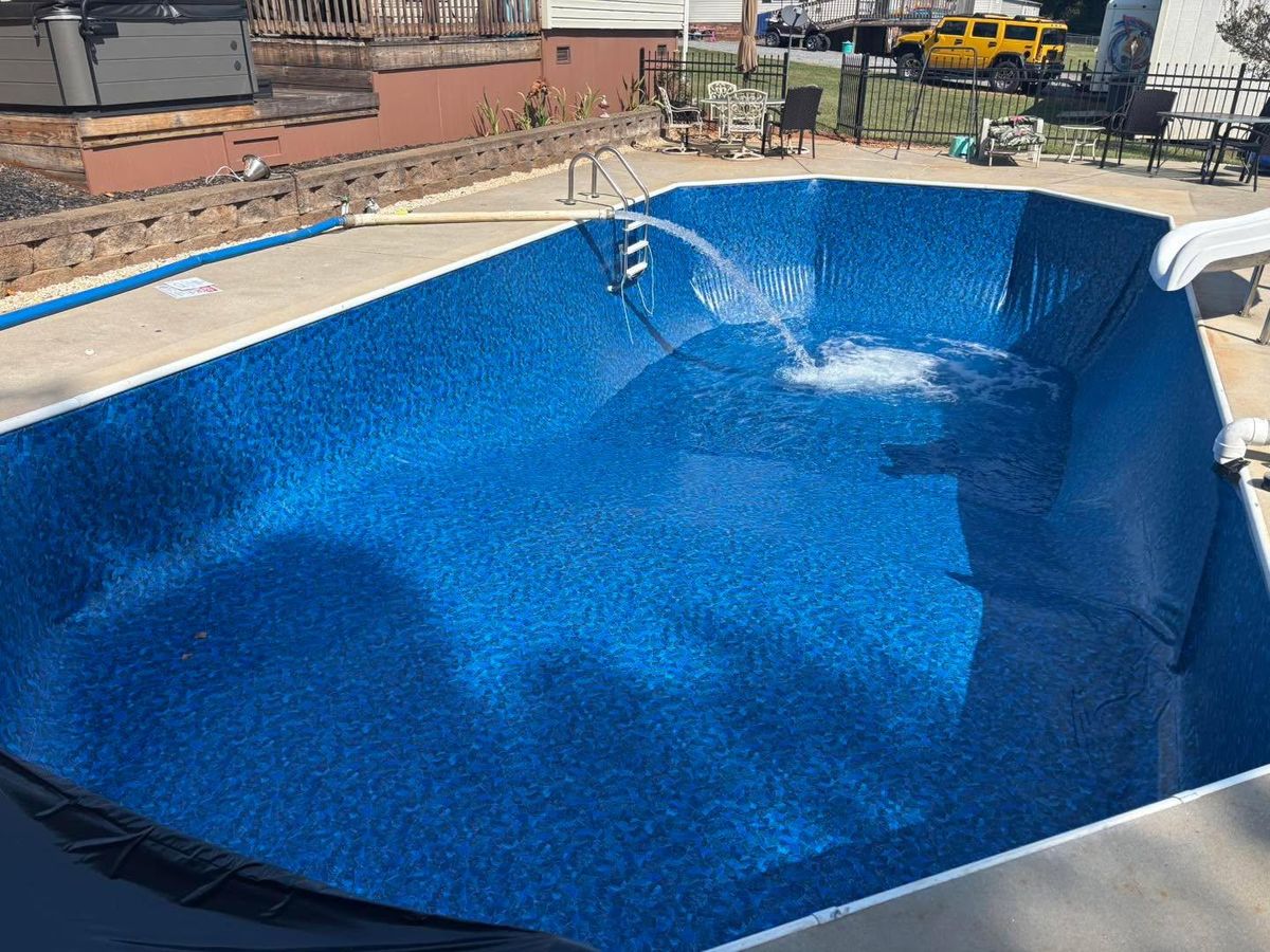 Inground Swimming Pool Builds for Passmore Construction LLC in Dallas, NC