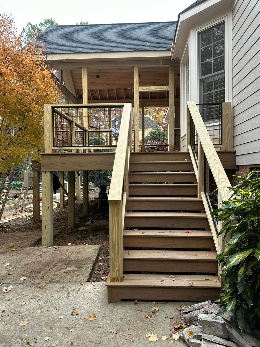 Custom Decks & Pergolas for Infinity Home Construction LLC in Durham, NC