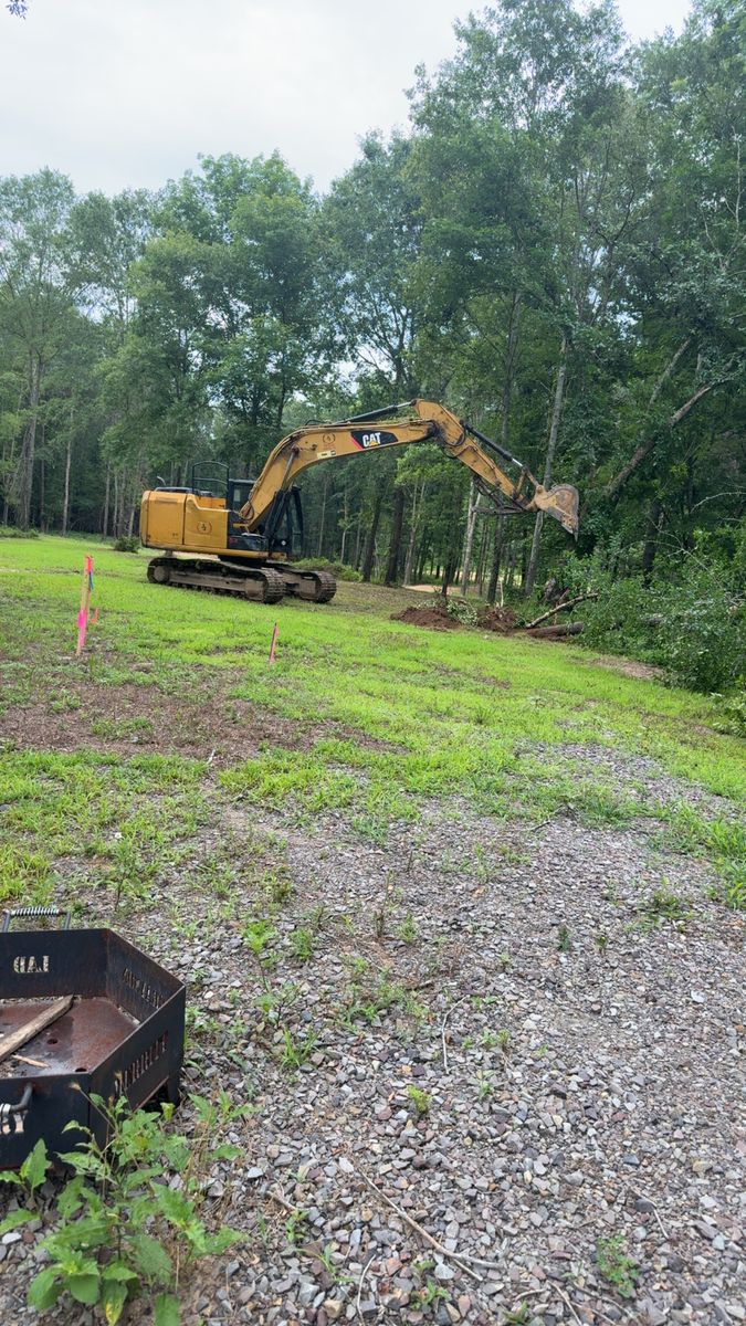 Site Preparation for Double J Excavation in Nashville, AR