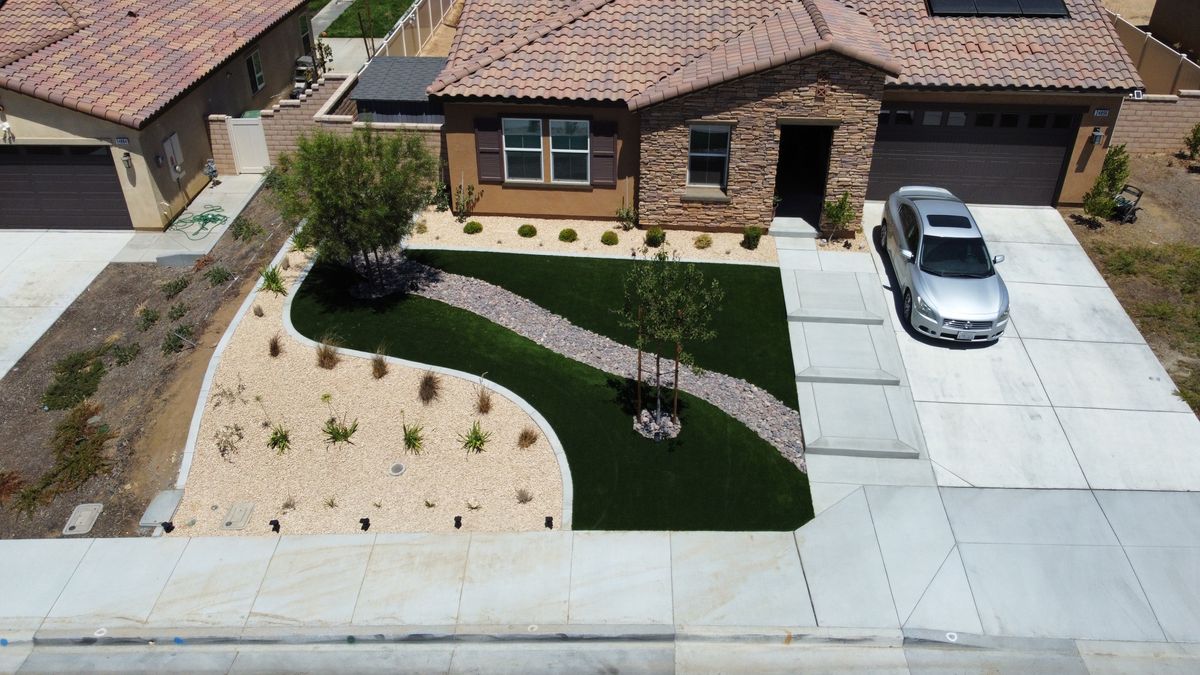 Concrete for Aidan Jade Landscaping in Riverside County, CA