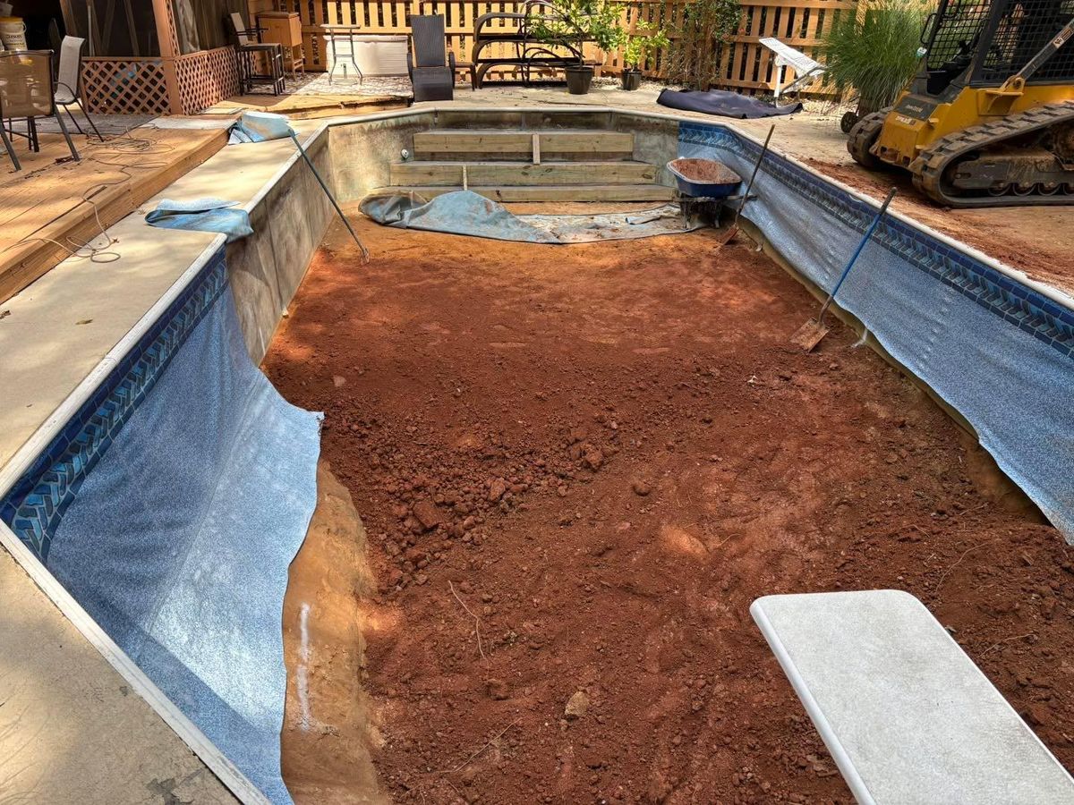 Remodel / Fill In deep End / Steps for Passmore Construction LLC in Dallas, NC