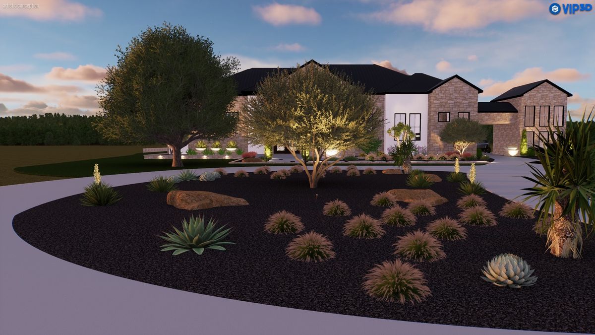 Hardscape Installation for N. B. Fence & Landscape in New Braunfels, TX