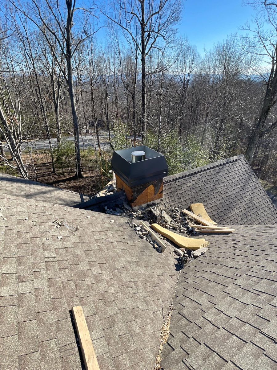 Chimney Replacement for RJ Roofing in Brevard, NC