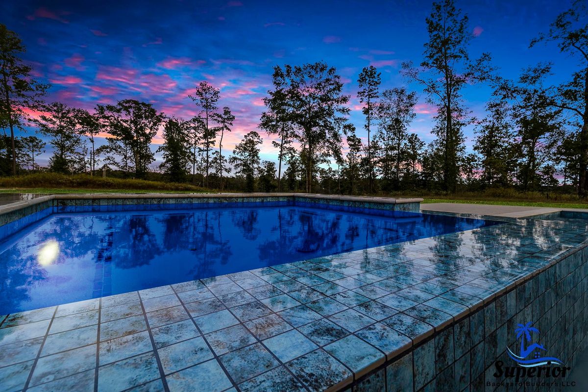 Pool Deck Paving for Superior Backyard Builders LLC in Livingston, TX