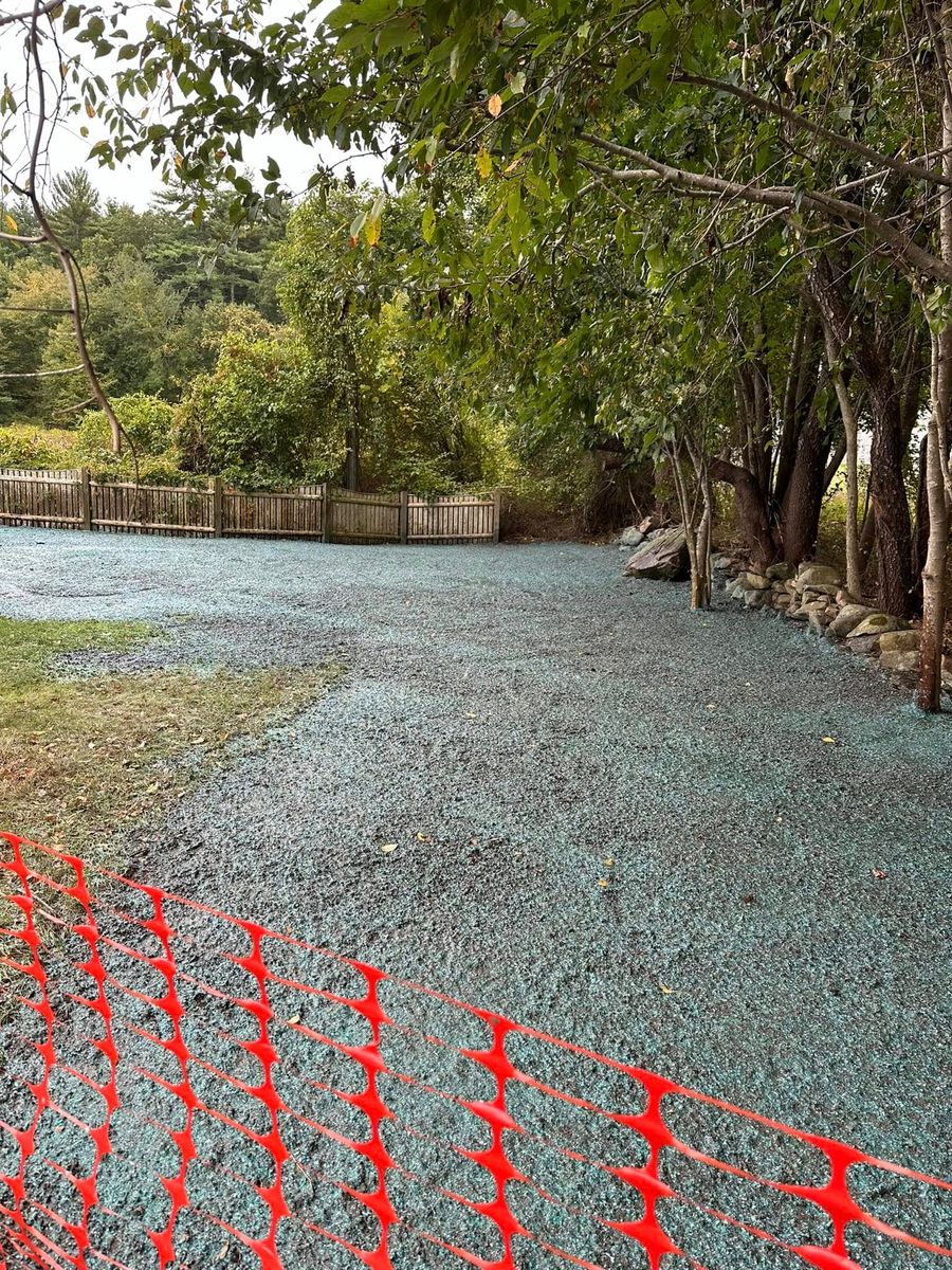 Hydroseeding for E. Gordon Construction in Dighton, MA