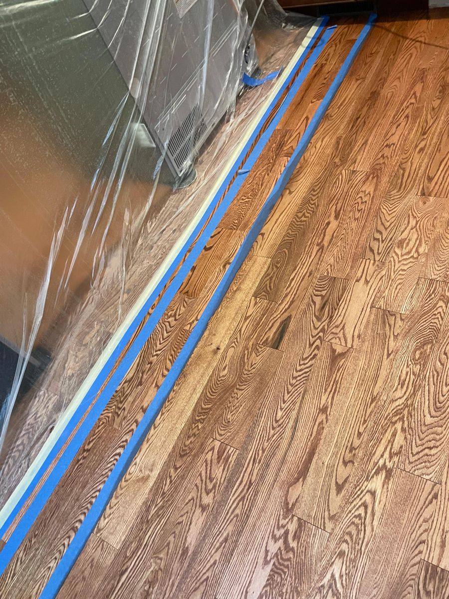 Wood Floor Refinishing for C4 TrueVision Renovations in Asheville, NC