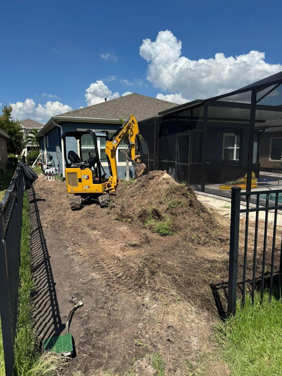 Land Grading for Shoreside Property Services in Apollo Beach, FL