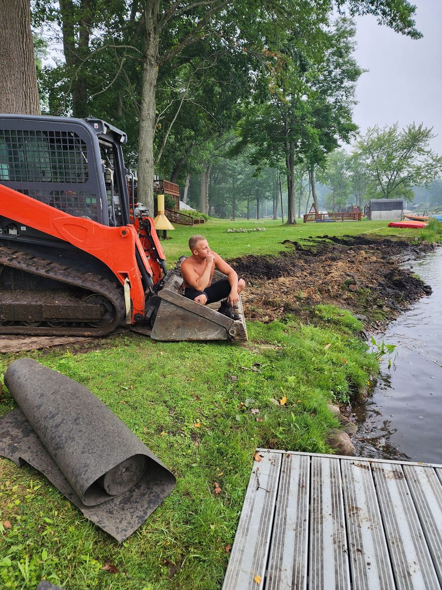 Excavating for Michiana Boulders Landscaping & Excavating in Union, MI