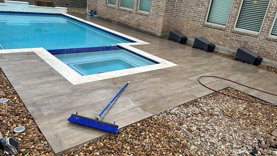 Pool Coping for J & P Construction in Houston, TX