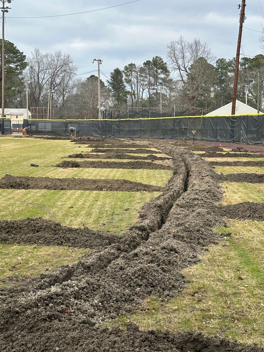 Field Drainage for Fowler's Turf & Grading in Virginia, Virginia