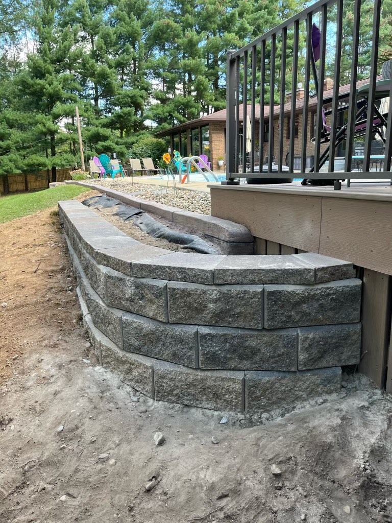 Retaining Walls for Curb Concepts Plus in Mishawaka, IN