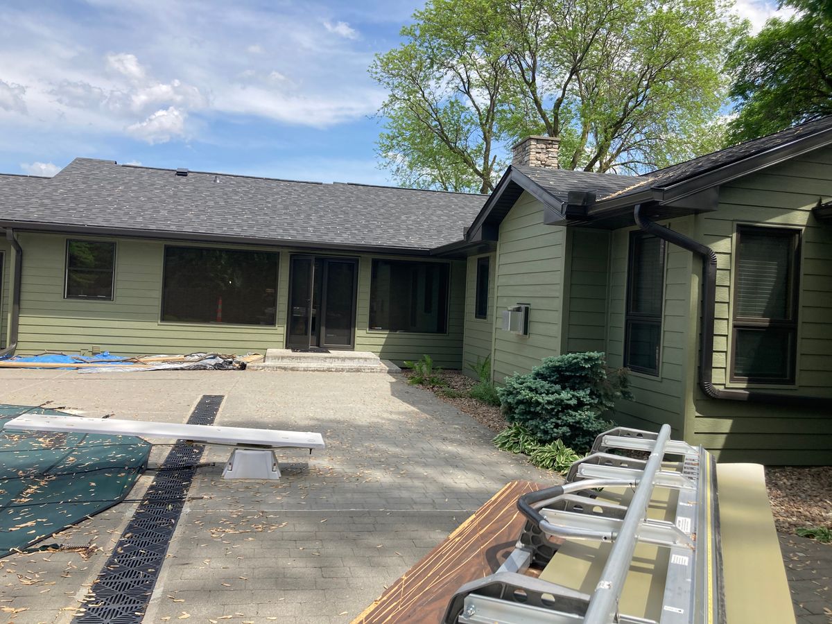 Copper Gutter Installation for The Gutter Man Seamless in Lexington, NE