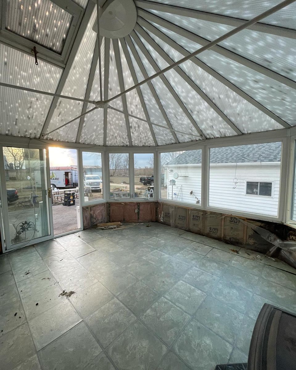 Sun Room Building for Tru Frame Outdoor Structures in Menasha, WI