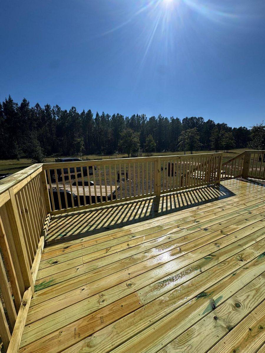 Deck and Patio Installation for C&G Fencing and Outdoor Services in Pensacola, FL