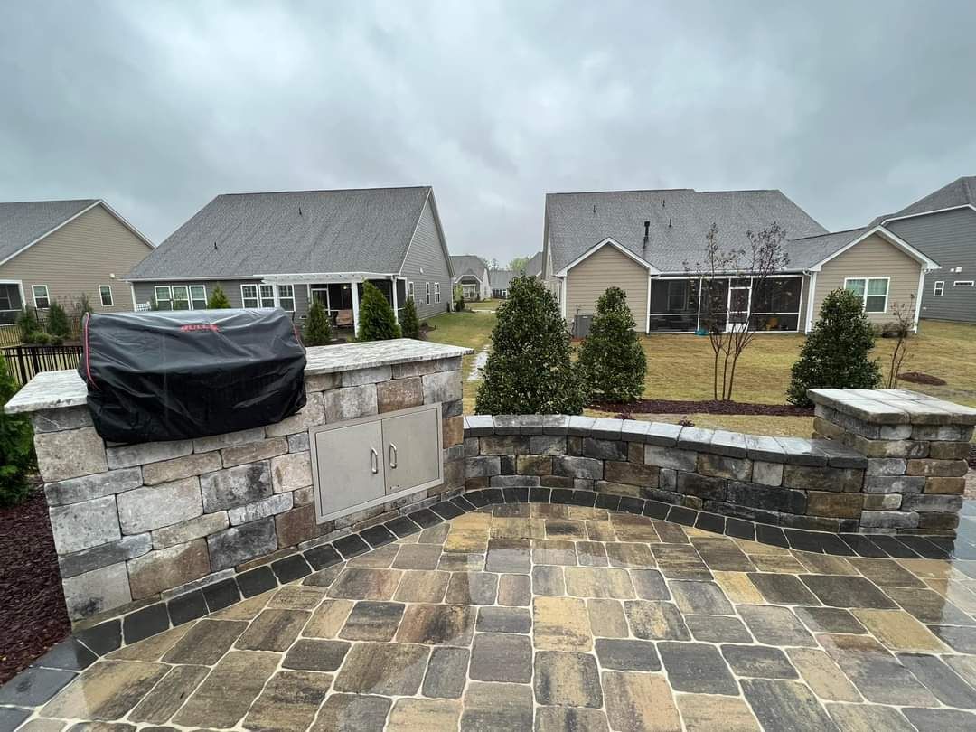 Paver Patio outdoor living design & build for Lawn & Order Solution  in Waxhaw, NC