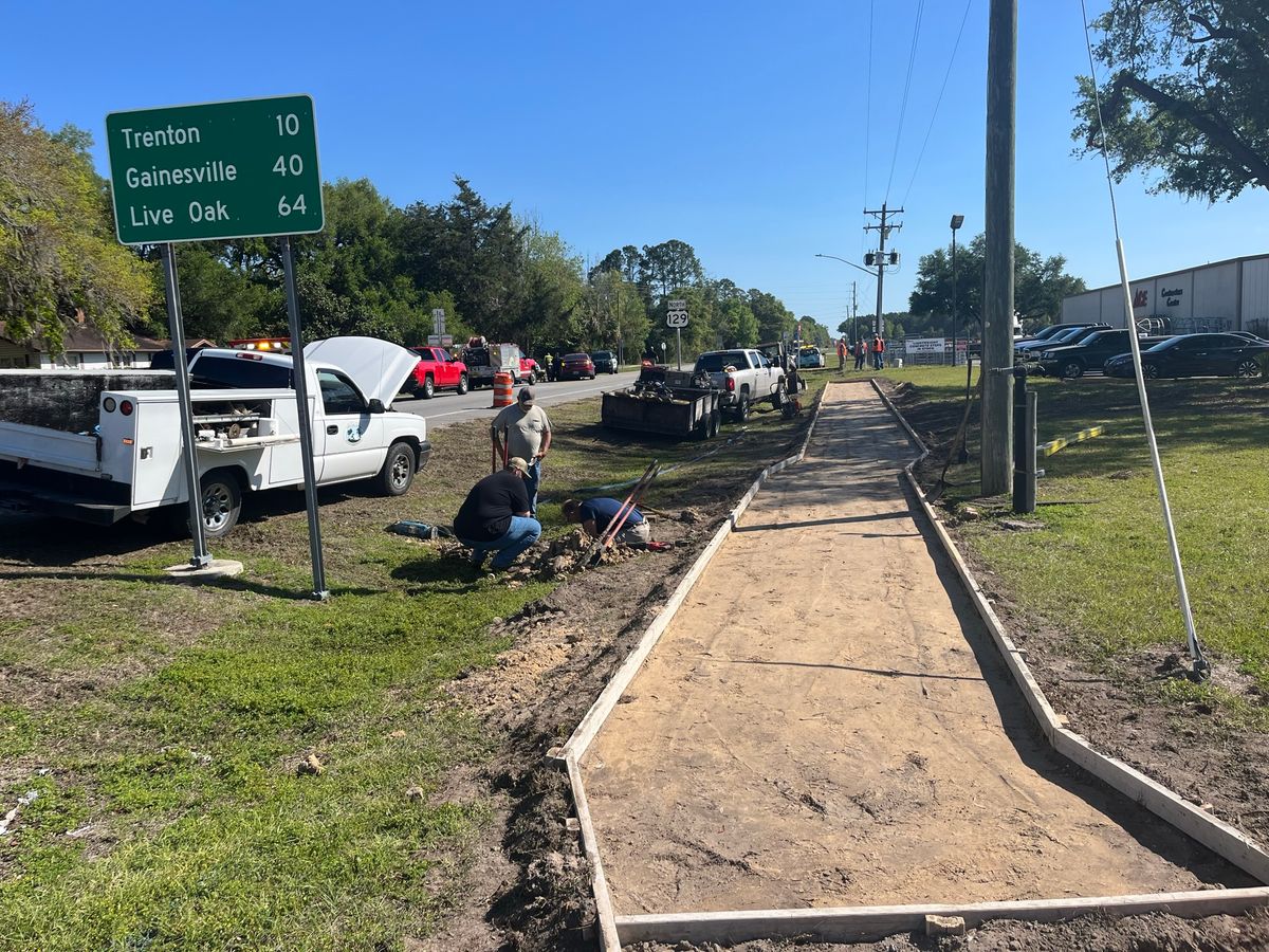 DOT Sidewalks for Lamar Construction in North Central, FL