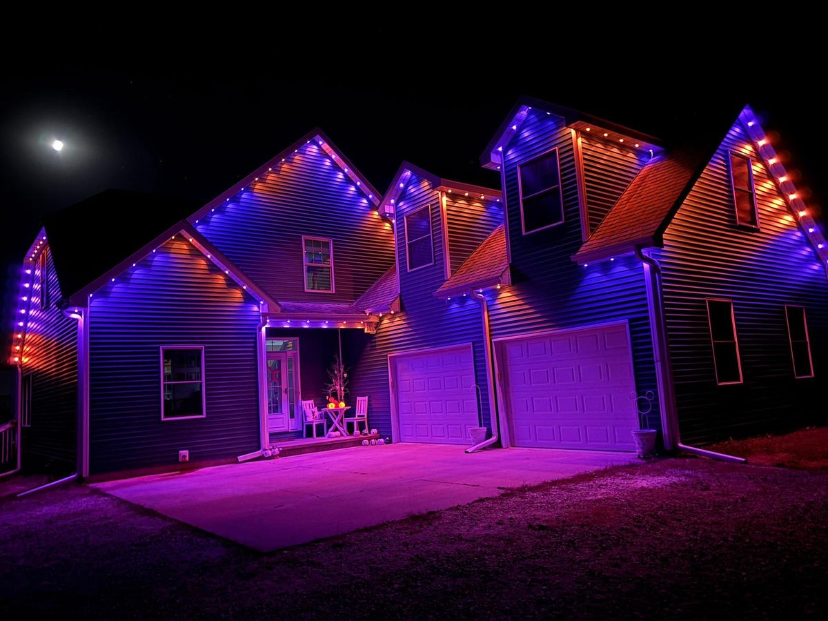 Permanent Outdoor Lighting for Risner Construction in De Motte, IN