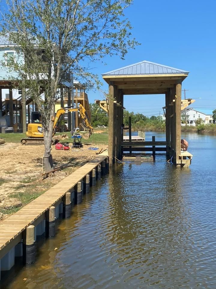 New Dock Construction for Coastal Marine Construction in Bay St. Louis, MS