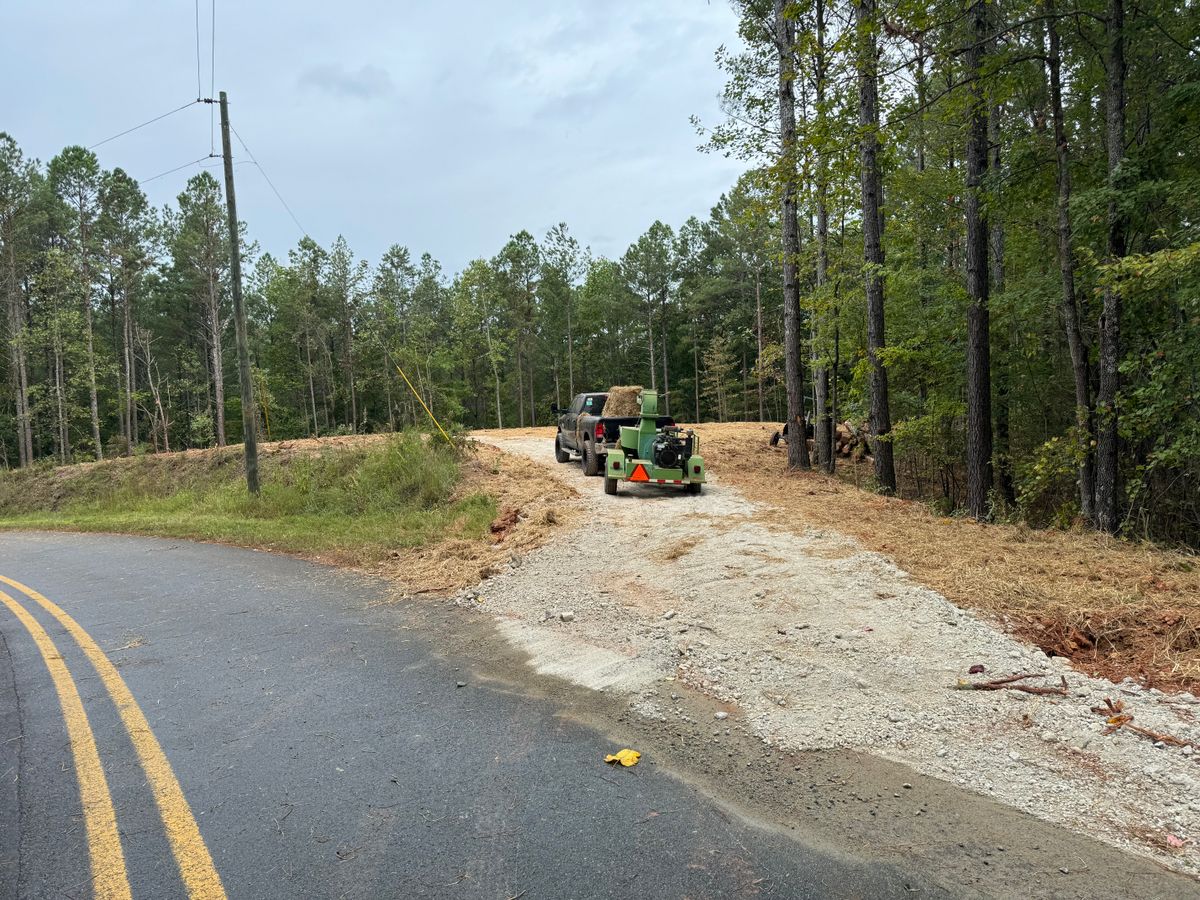 Site Preparation for Under Grace Transport and Grading in Marble Hill, GA