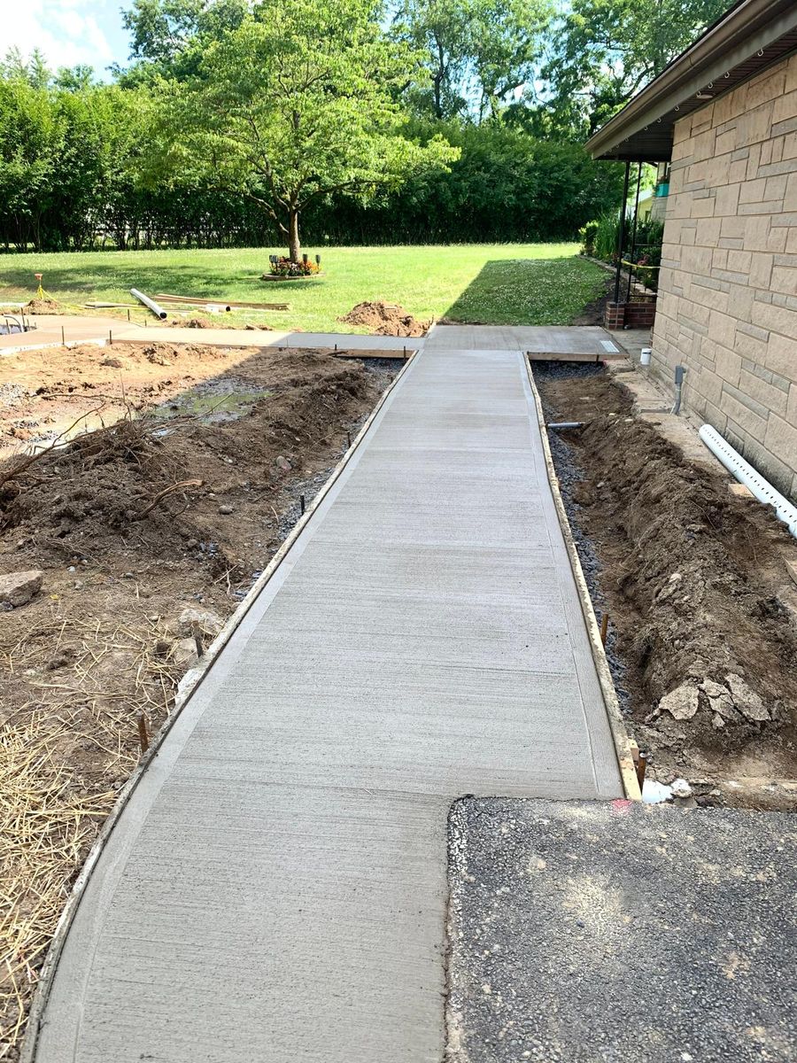 Concrete Slab Construction for Tri County Enterprises in Benton, PA