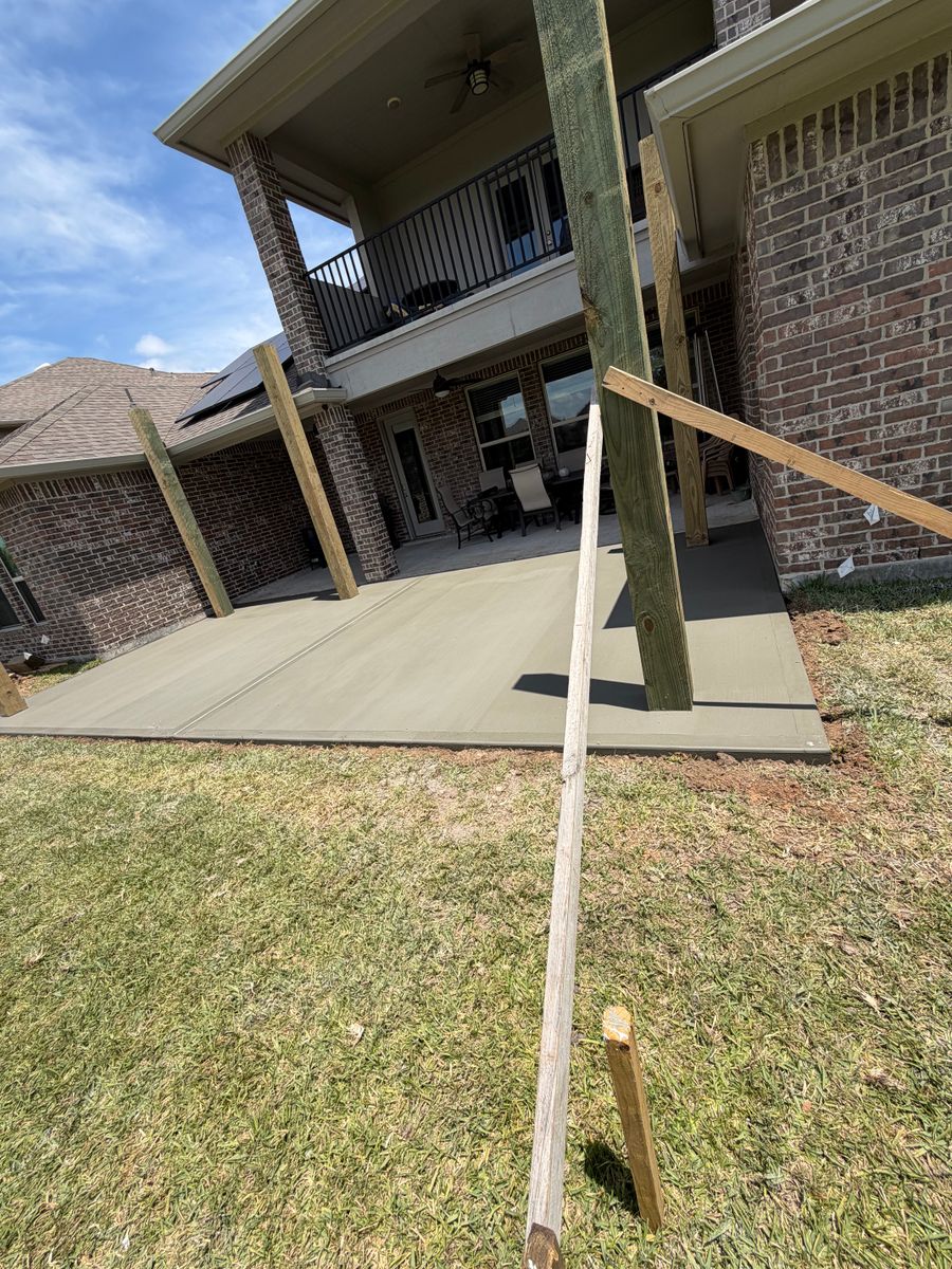 Patio Design & Installation for NG Concrete Services in Houston, TX