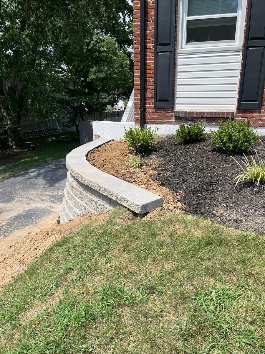 Landscape Installation for VQ Land & Stone in St. Louis, MO