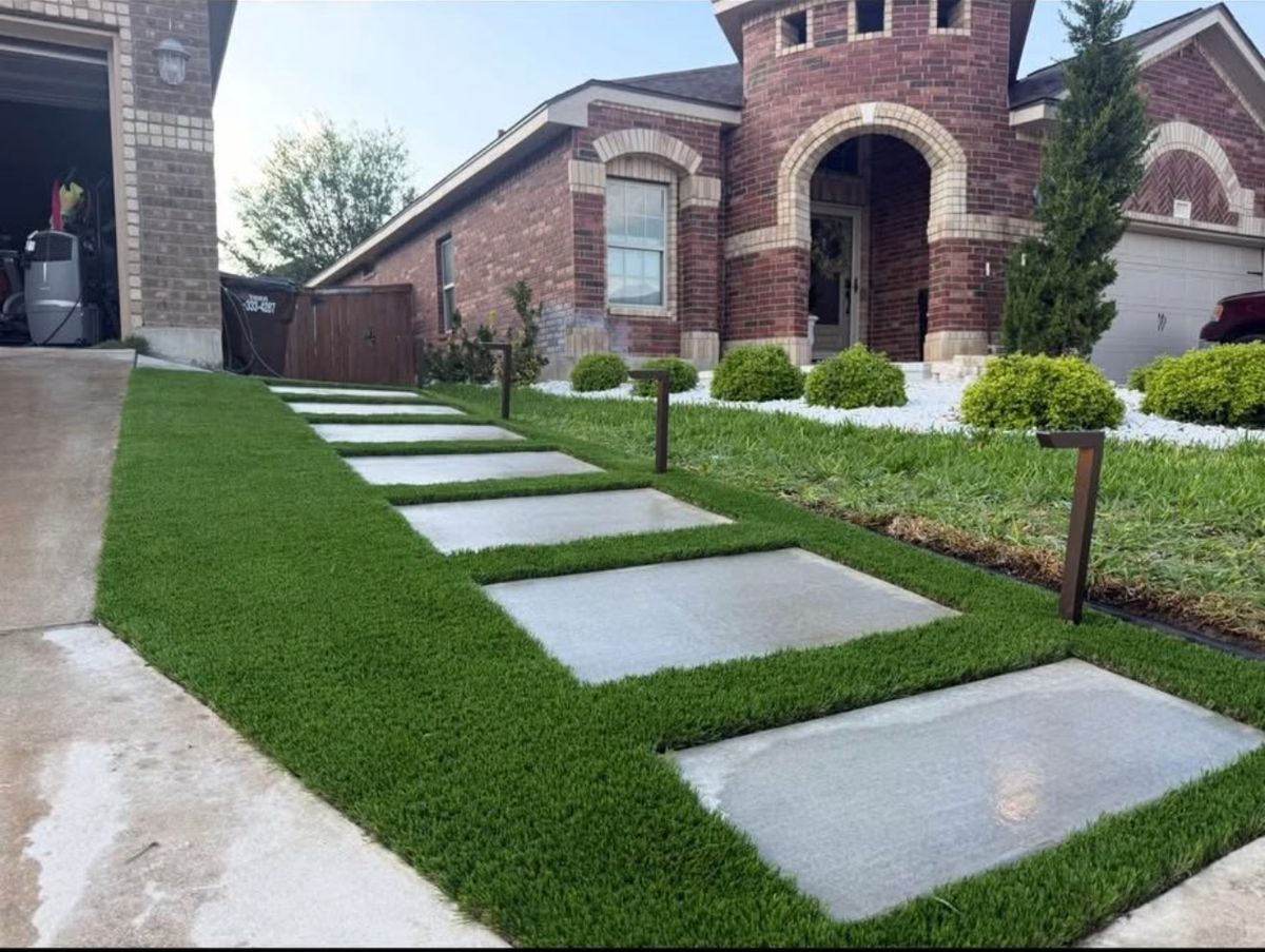 Turf Installation for Creative Edge Co. in San Antonio, TX