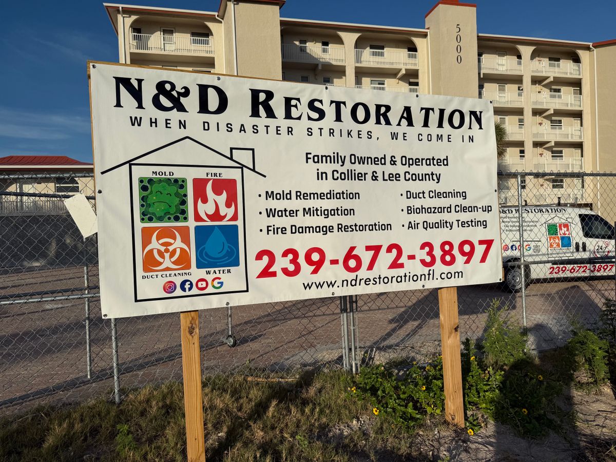 Water Mitigation for N&D Restoration Services: When Disaster Strikes, We Come In in Cape Coral,  FL